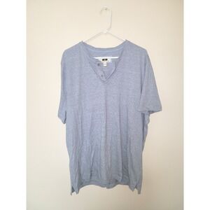 Joseph Abboud Blue Striped Henley Men's Size XL